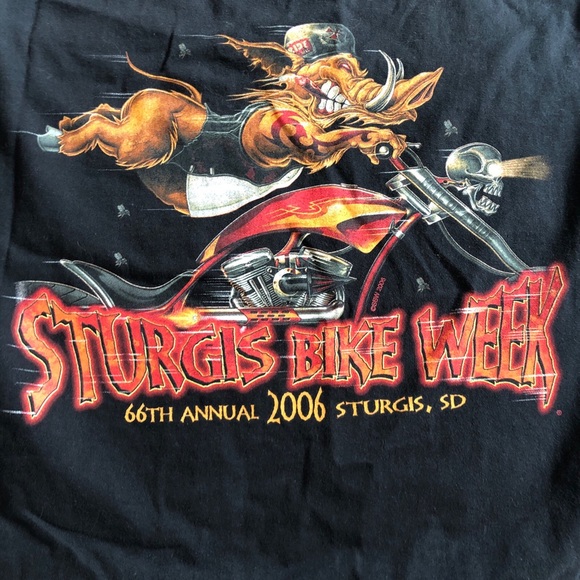 Vintage 2006 Sturgis Bike Week Button Down Sleeveless Shirt Mens XL Excellent* - Picture 3 of 5